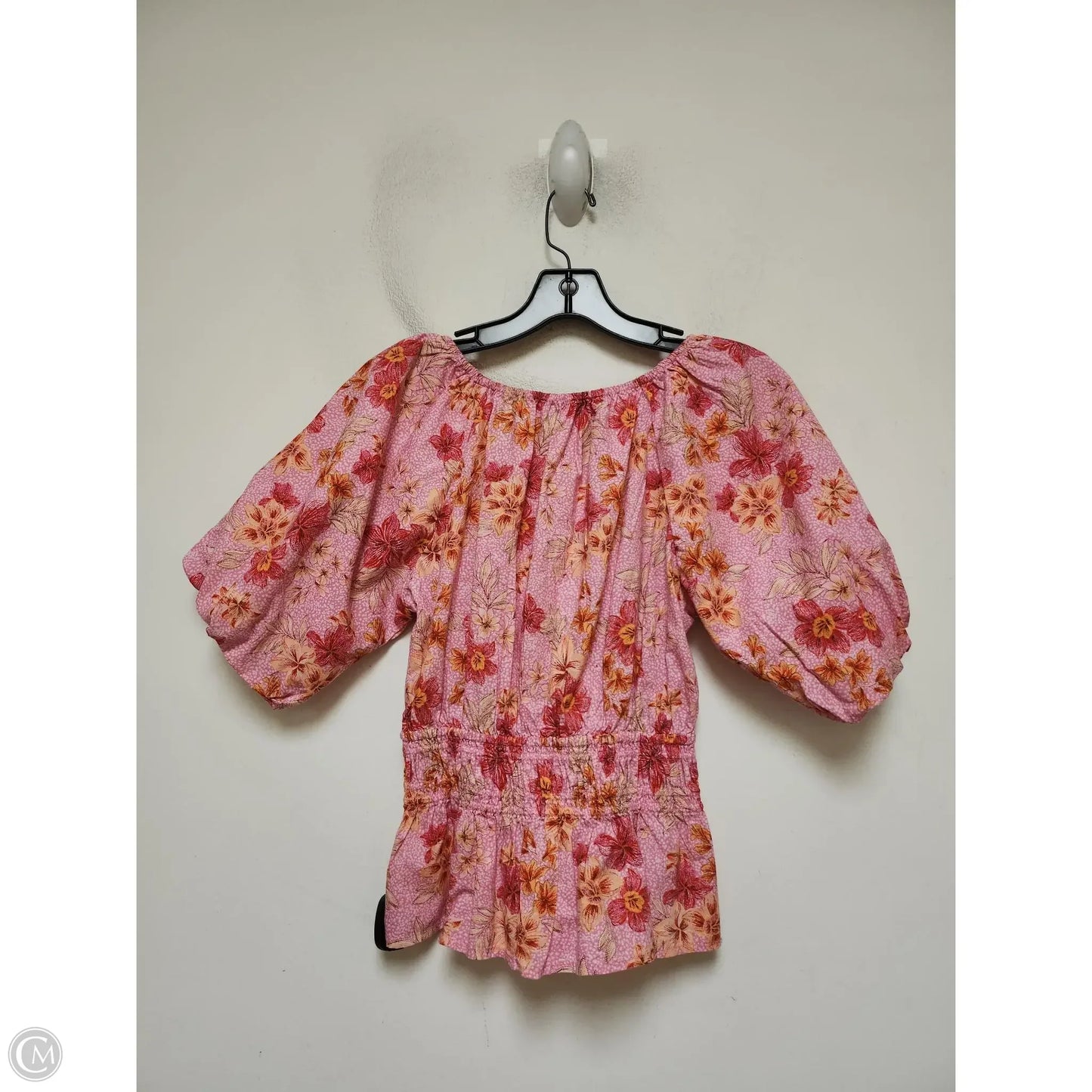 Top Short Sleeve By Loft In Floral Print, Size: Xs