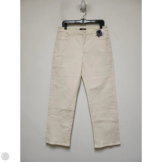 Jeans Straight By Ann Taylor In Cream, Size: 8