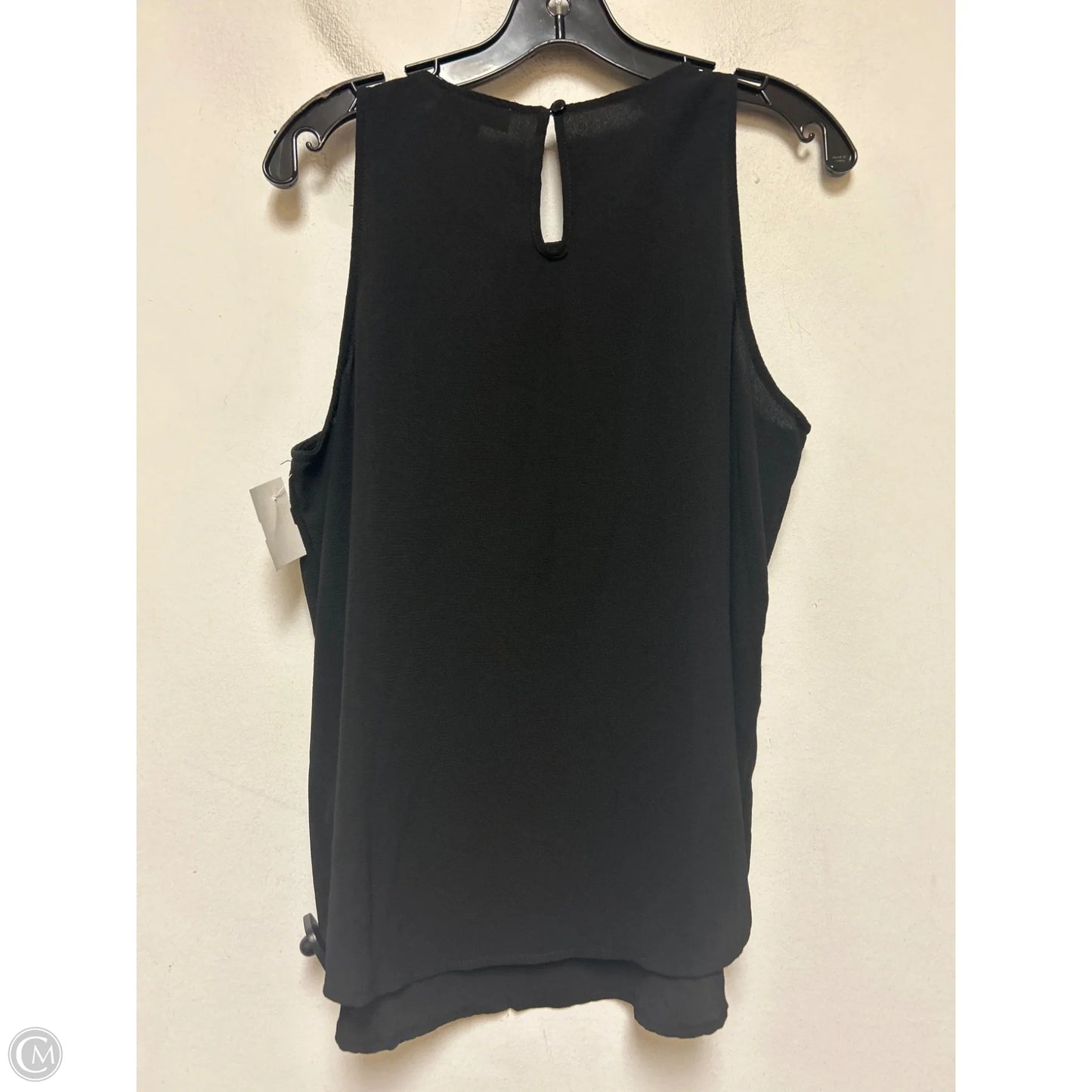 Top Sleeveless Designer By Neiman Marcus In Black & White, Size: L