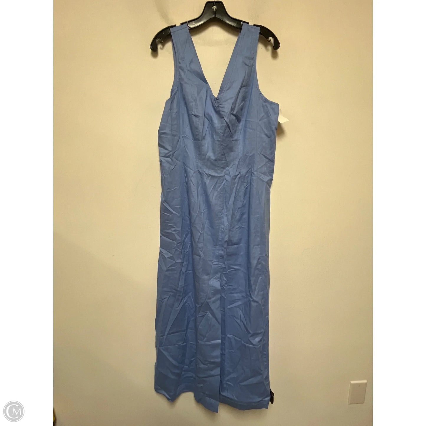 Dress Casual Midi By Banana Republic In Blue, Size: L