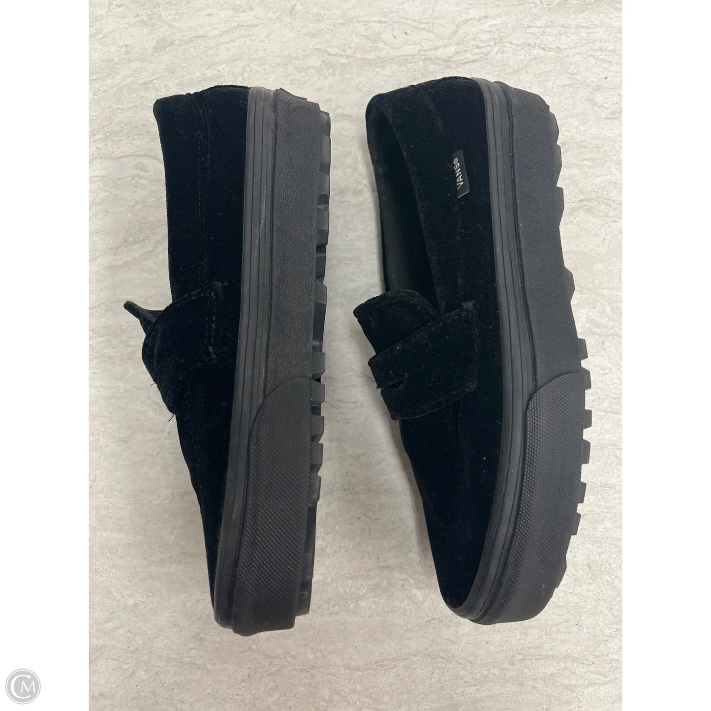 Shoes Flats By Vans In Black, Size: 6.5