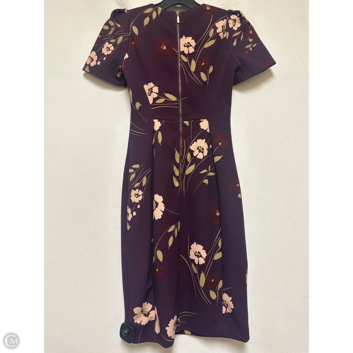 Dress Casual Short By Calvin Klein In Purple, Size: Xsp