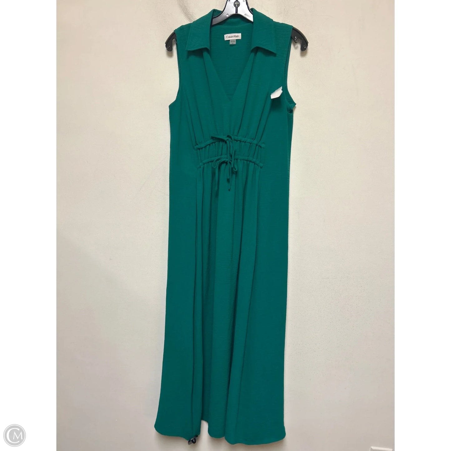 Dress Casual Maxi By Calvin Klein In Green, Size: M