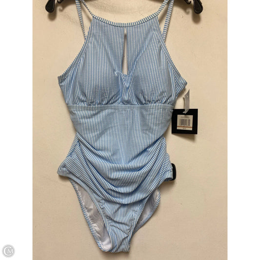 Swimsuit By Ellen Tracy In Striped Pattern, Size: 12