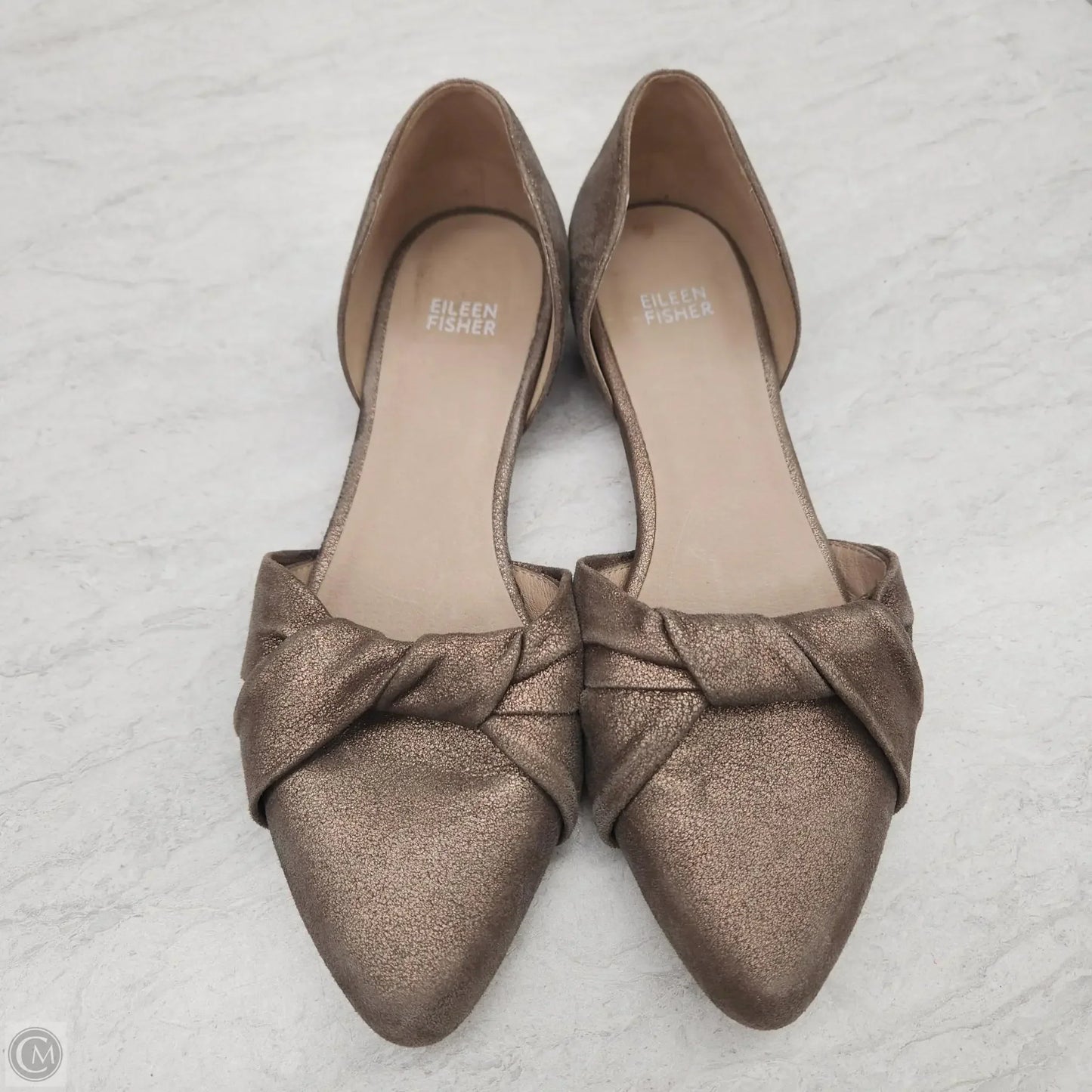 Shoes Flats By Eileen Fisher In Bronze, Size: 9.5