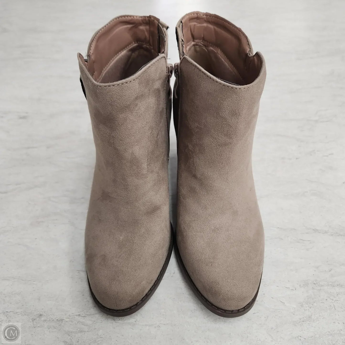 Boots Ankle Heels By Torrid In Tan, Size: 6.5