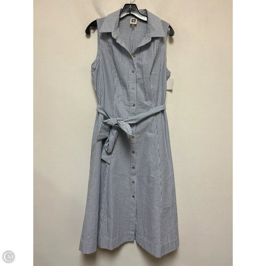 Dress Casual Midi By Anne Klein In Striped Pattern, Size: L
