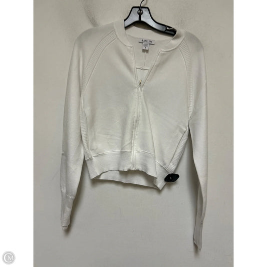 Athletic Jacket By Athleta In White, Size: S