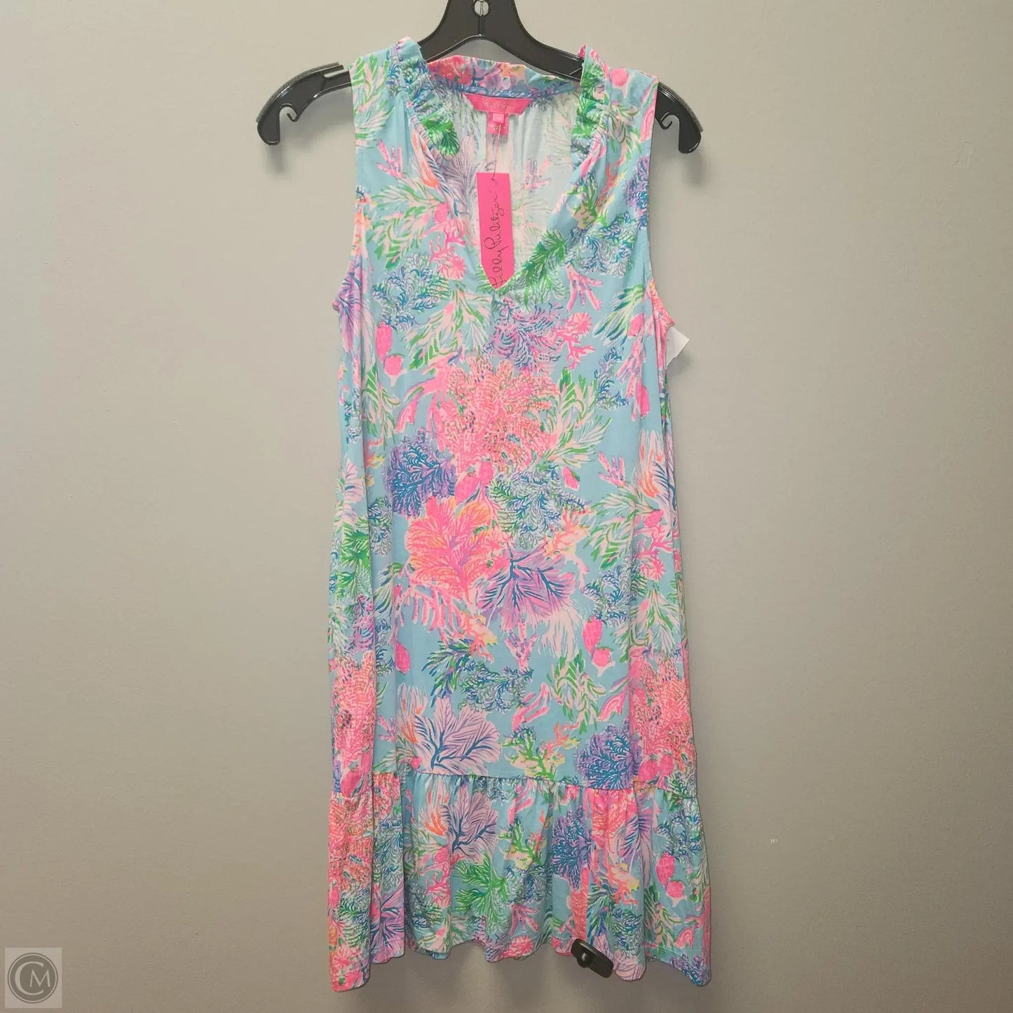 Dress Designer By Lilly Pulitzer In Blue & Pink, Size: Xs