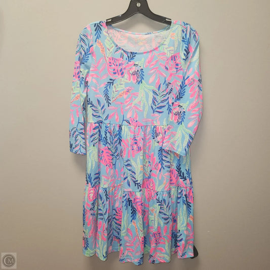 Dress Designer By Lilly Pulitzer In Blue & Pink, Size: Xs