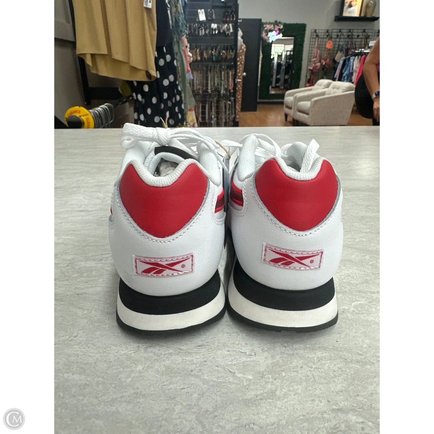 Shoes Sneakers By Reebok In Red & White, Size: 6.5