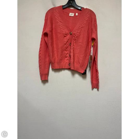 Cardigan By Cyrus In Coral, Size: Xs