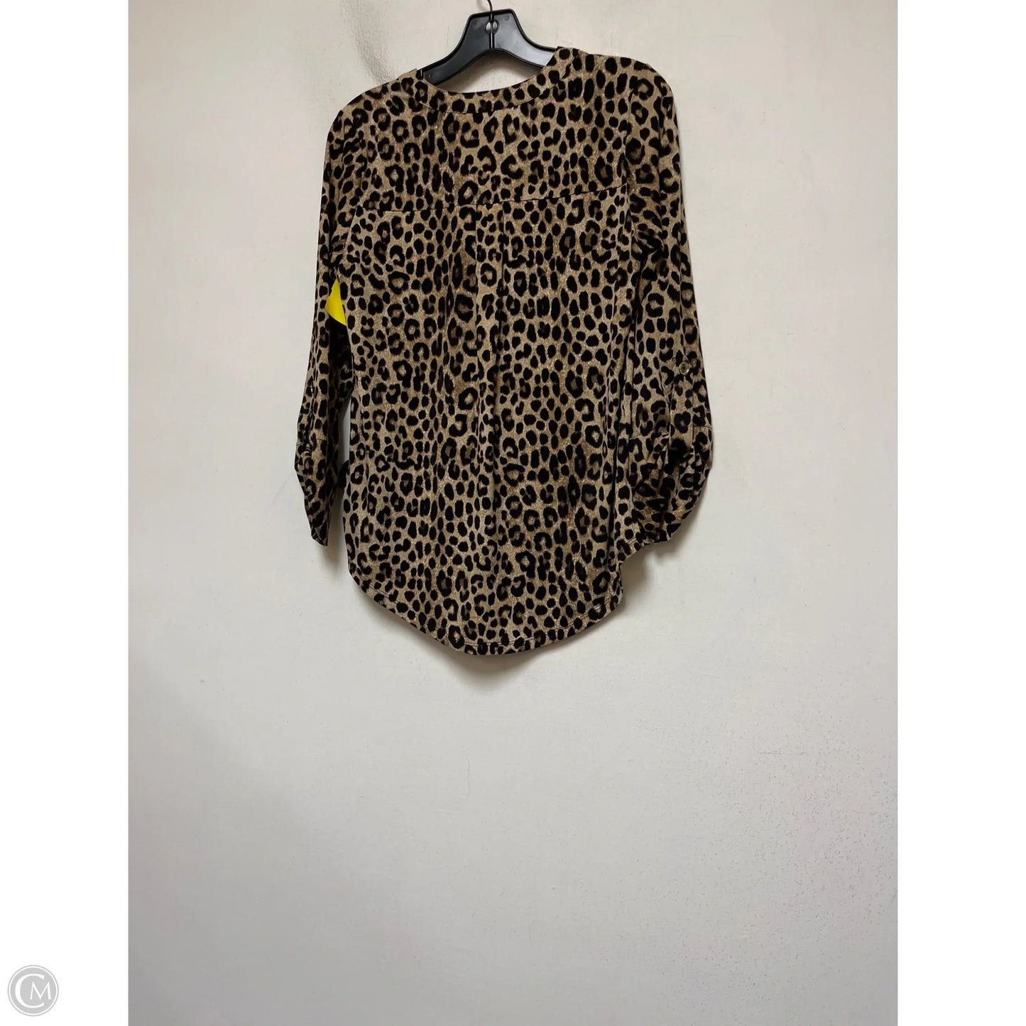 Top Long Sleeve By Michael By Michael Kors In Animal Print, Size: Xl