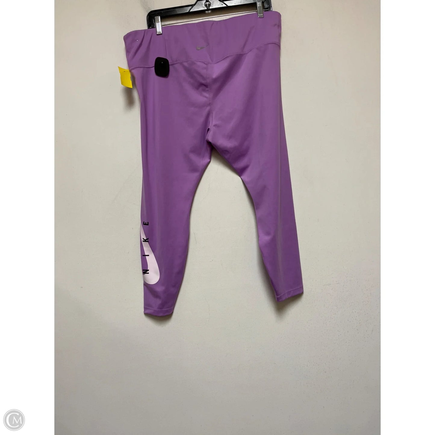 Athletic Capris By Nike Apparel In Purple, Size: 2x
