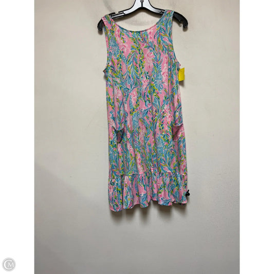 Dress Designer By Lilly Pulitzer In Blue & Pink, Size: M