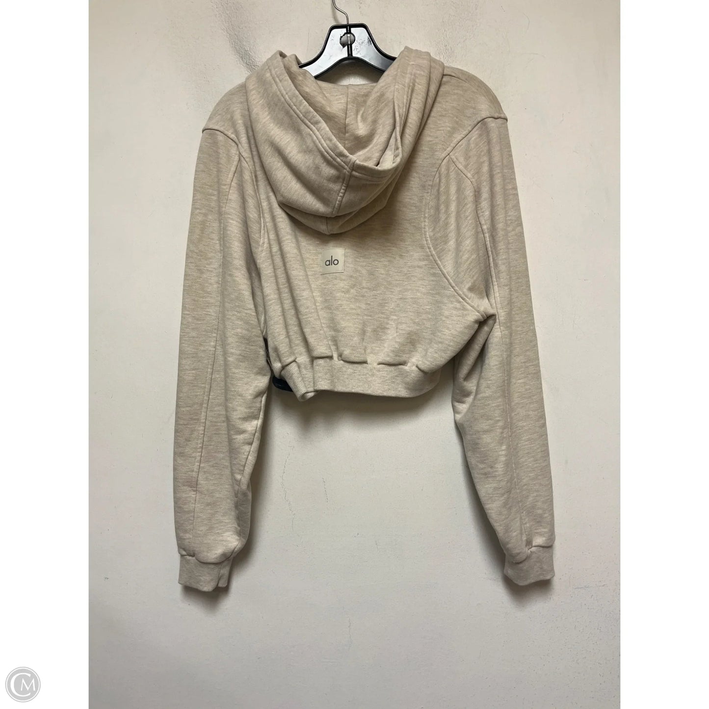 Sweatshirt Hoodie By Alo In Tan, Size: S