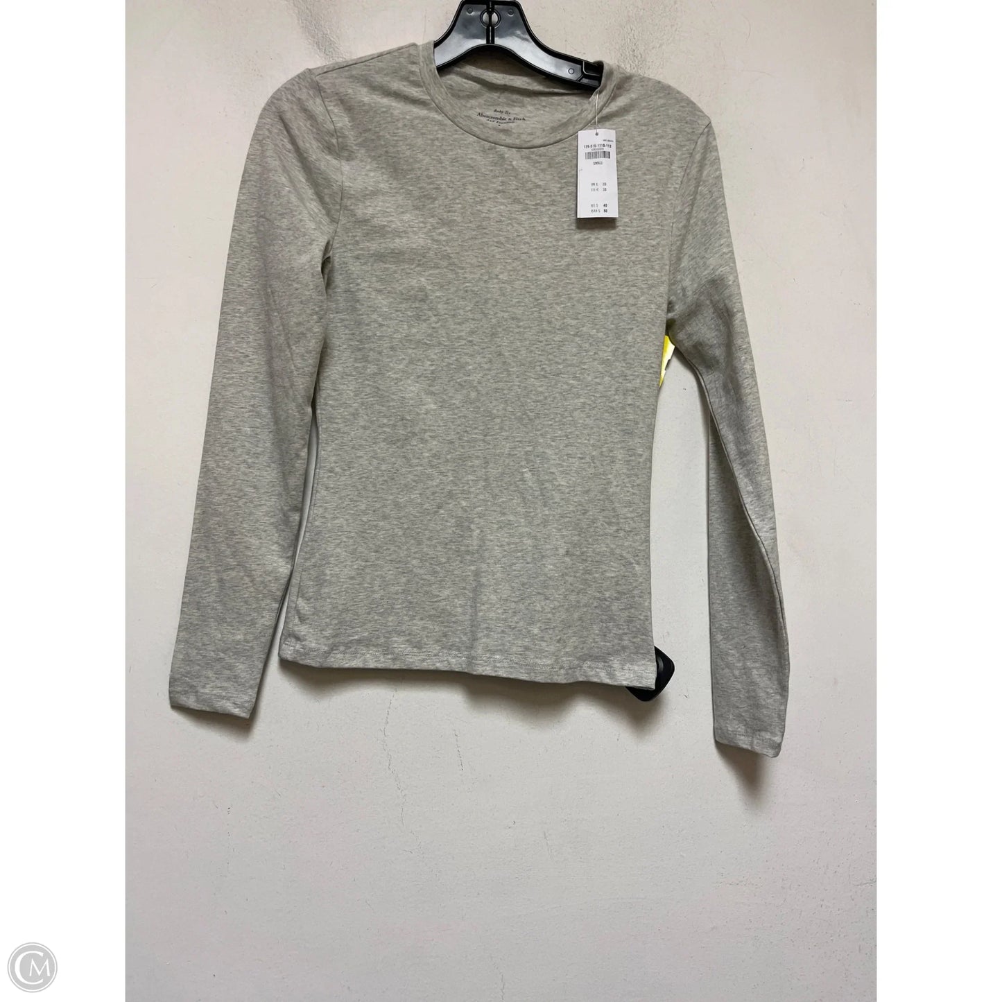 Top Long Sleeve Basic By Abercrombie And Fitch In Grey, Size: S