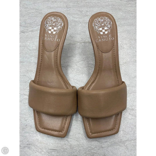 Shoes Heels Kitten By Vince Camuto In Taupe, Size: 6