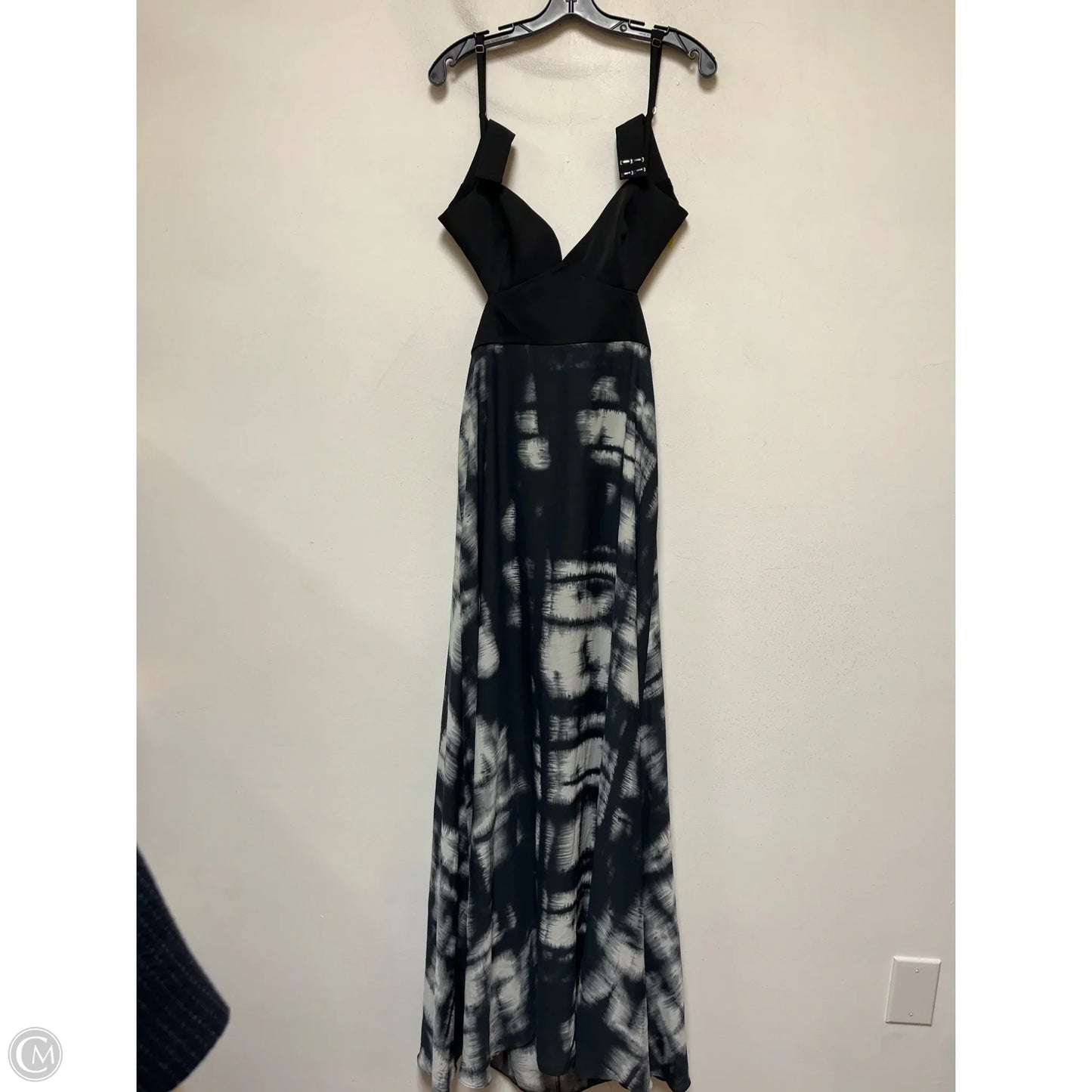 Dress Casual Maxi By Bcbg In Black & White, Size: L