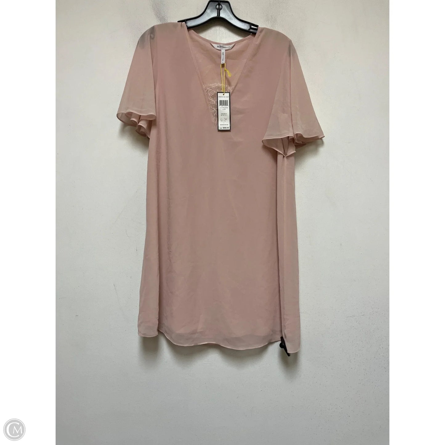 Top Short Sleeve By Bcbg In Pink, Size: S