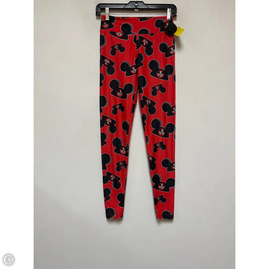Pants Leggings By Disney Store In Black & Red, Size: Xs