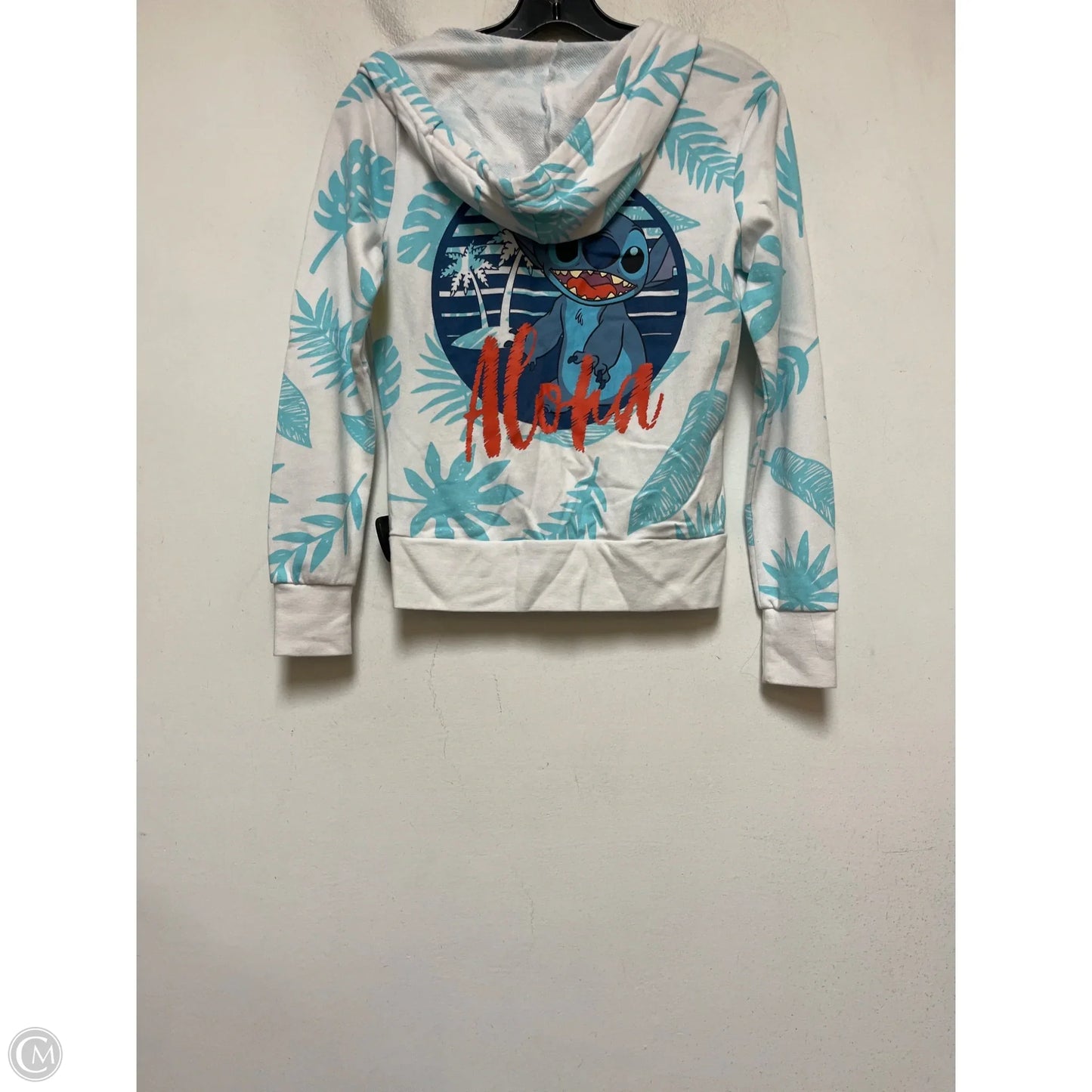 Sweatshirt Hoodie By Disney Store In Blue & White, Size: Xs