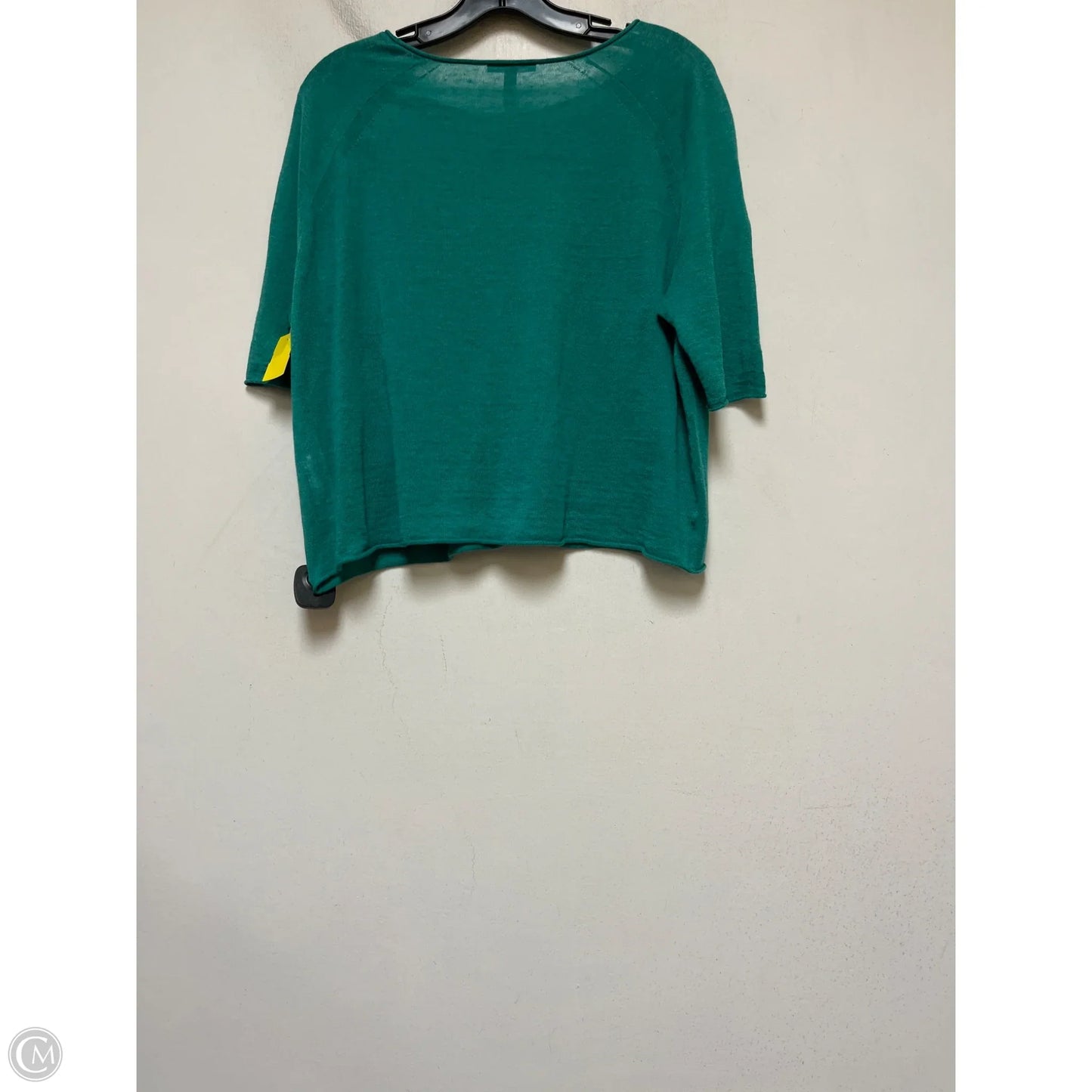 Top Short Sleeve By Eileen Fisher In Green, Size: Xxs
