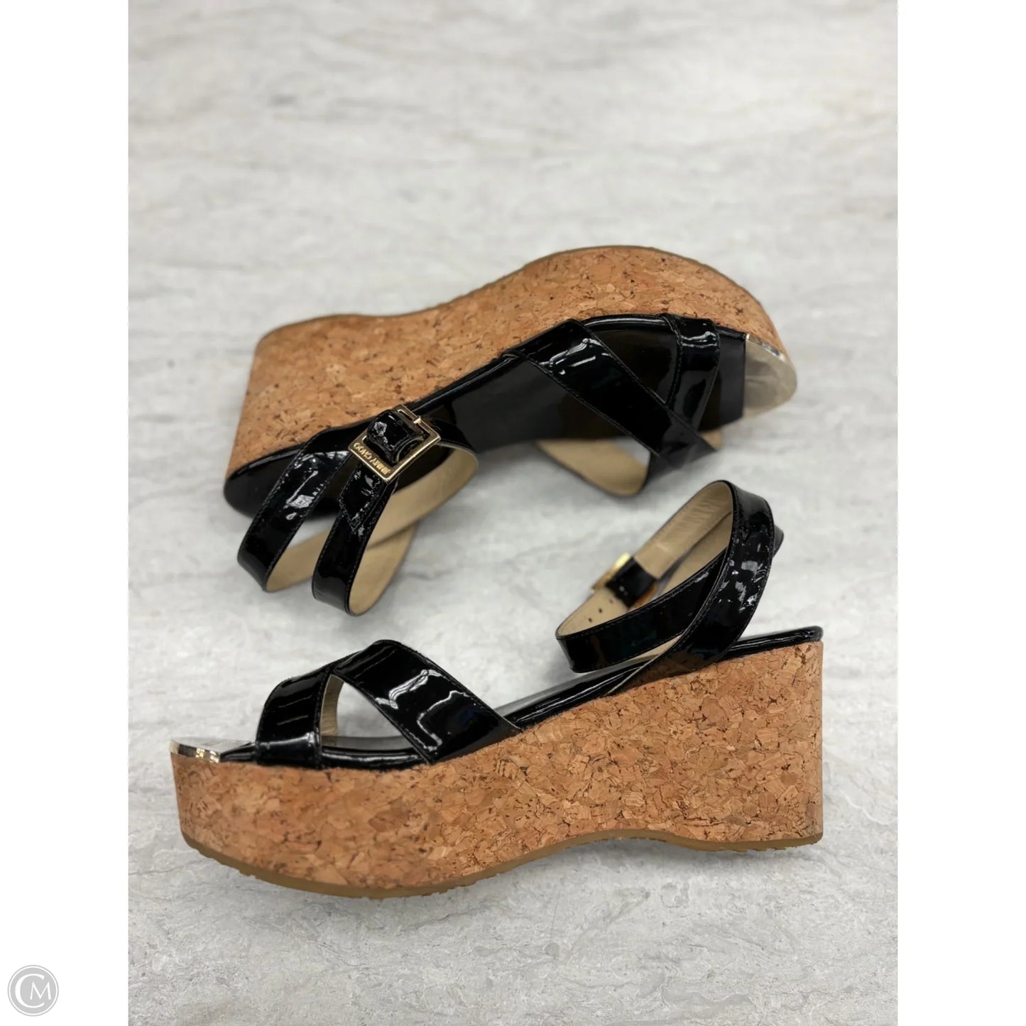 Sandals Luxury Designer By Jimmy Choo In Black
