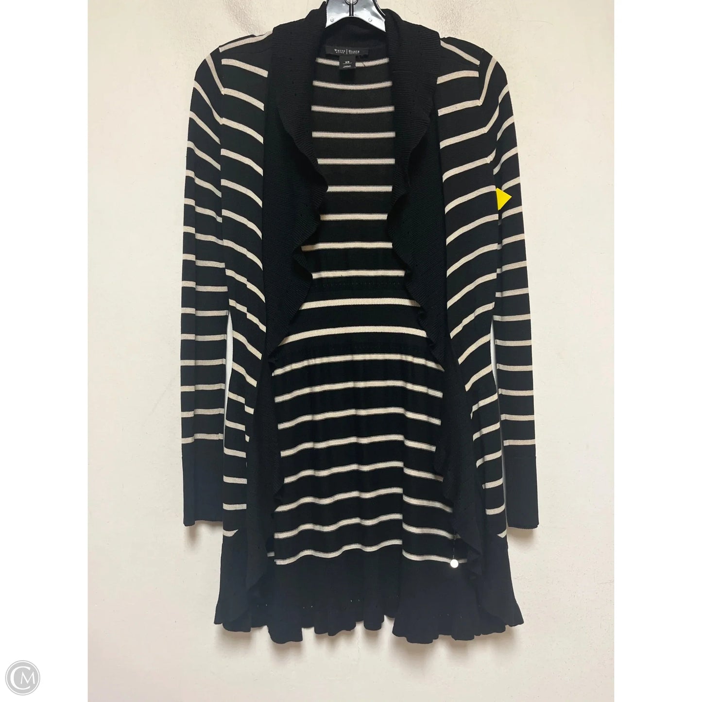 Sweater Cardigan By White House Black Market In Striped Pattern, Size: Xs