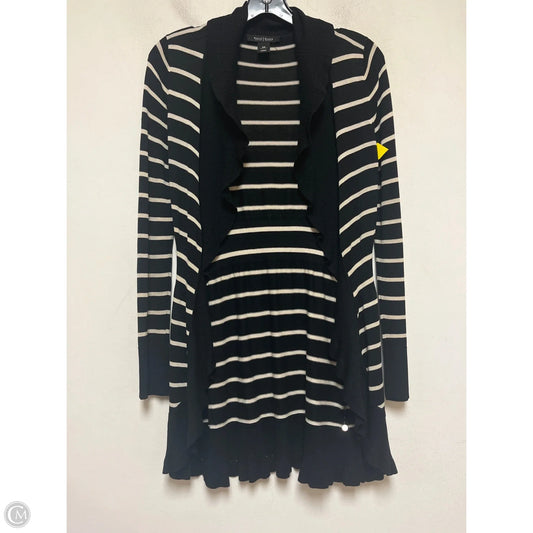 Sweater Cardigan By White House Black Market In Striped Pattern, Size: Xs