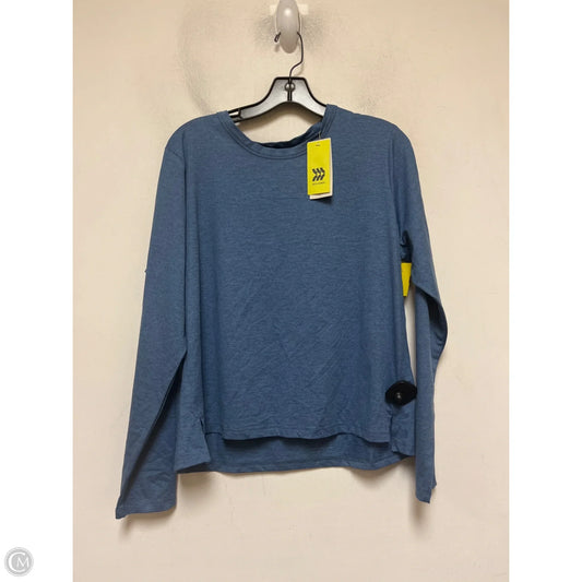 Athletic Top Long Sleeve Crewneck By All In Motion In Blue, Size: Xl