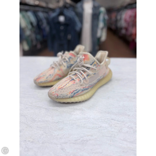 Shoes Luxury Designer By Yeezy In Blue & Orange, Size: 8