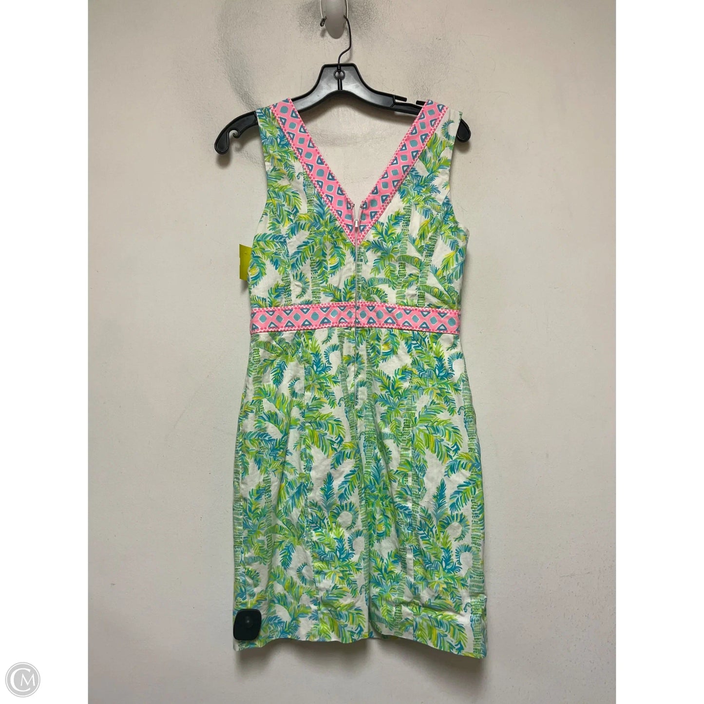 Dress Designer By Lilly Pulitzer In Blue & Green, Size: 4