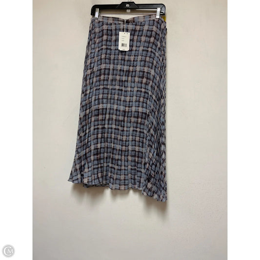 Skirt Midi By Clothes Mentor In Blue & Brown, Size: 12