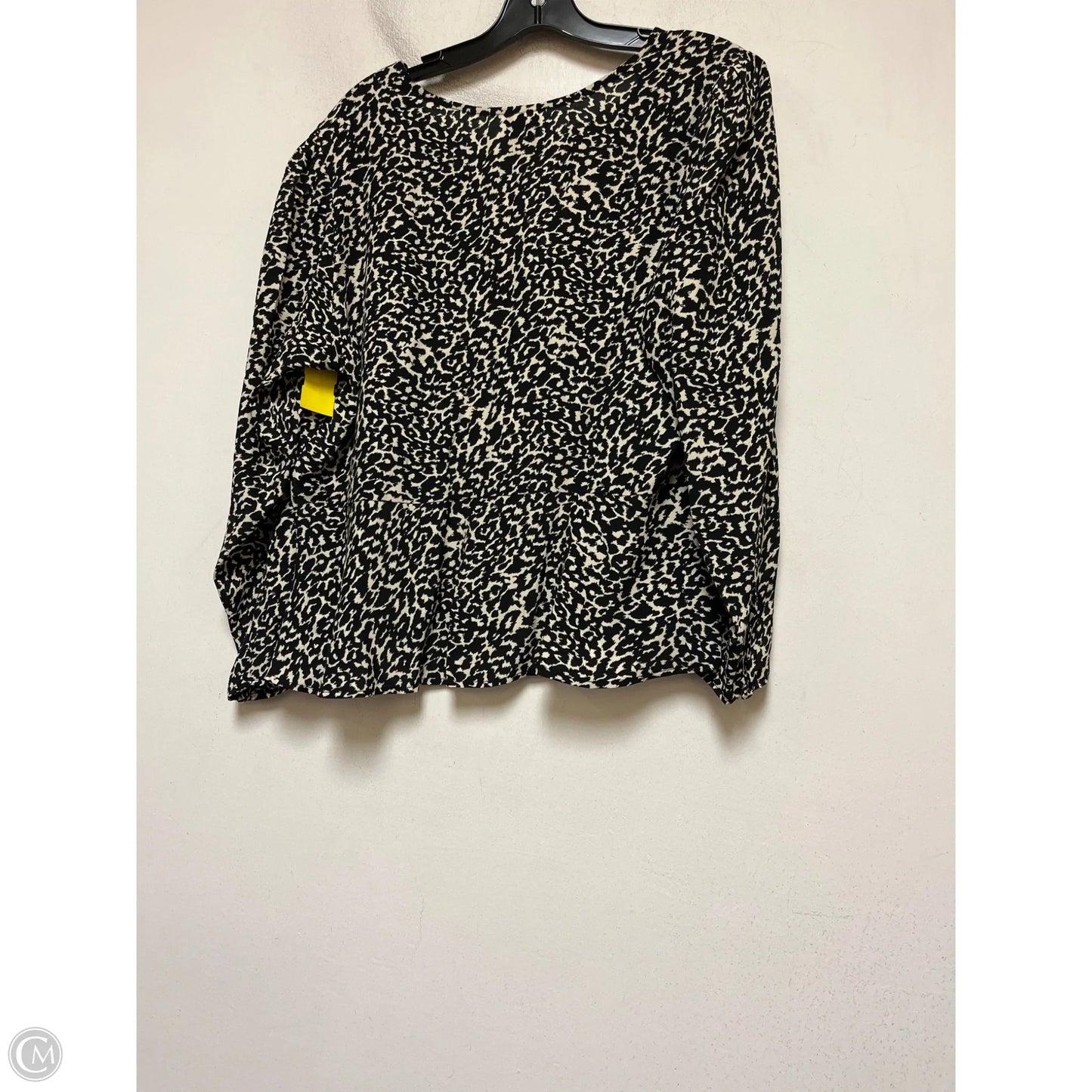 Top Long Sleeve By A New Day In Animal Print, Size: Xl