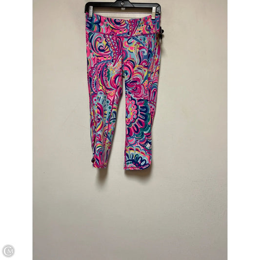 Pants Designer By Lilly Pulitzer In Blue & Pink, Size: M