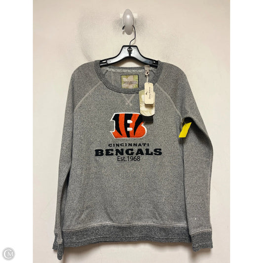 Sweatshirt Crewneck By Tommy Bahama In Grey & Orange, Size: Xs