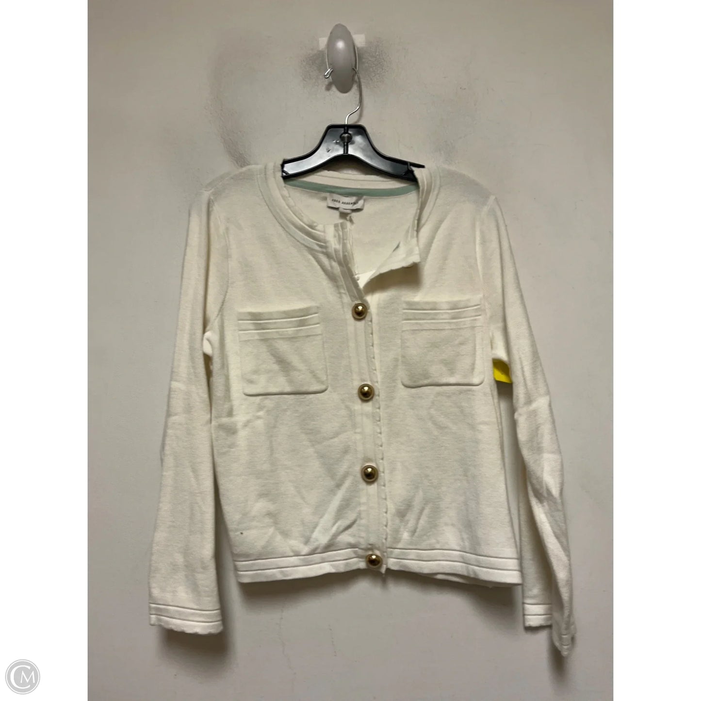 Cardigan By Free Assembly In White, Size: M