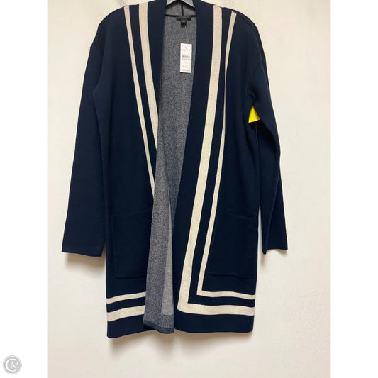 Cardigan By Ann Taylor In Blue & White, Size: M