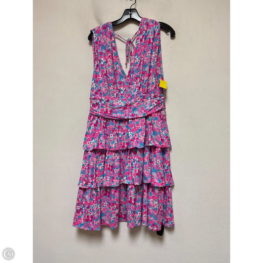 Dress Designer By Lilly Pulitzer In Blue & Pink, Size: L