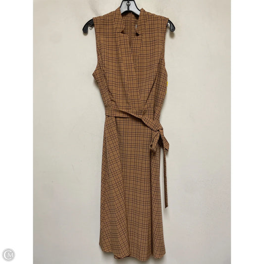 Dress Casual Midi By Marc New York In Black & Tan, Size: L