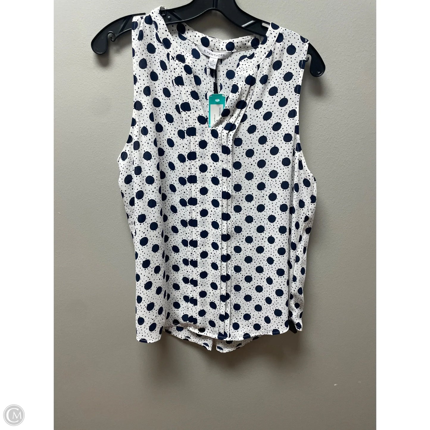 Top Sleeveless By 41 Hawthorn In Polkadot Pattern, Size: M
