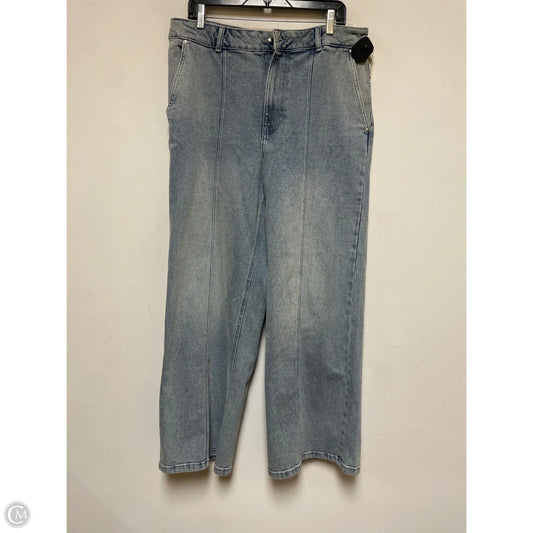 Jeans Wide Leg By Michael By Michael Kors In Blue Denim, Size: 14