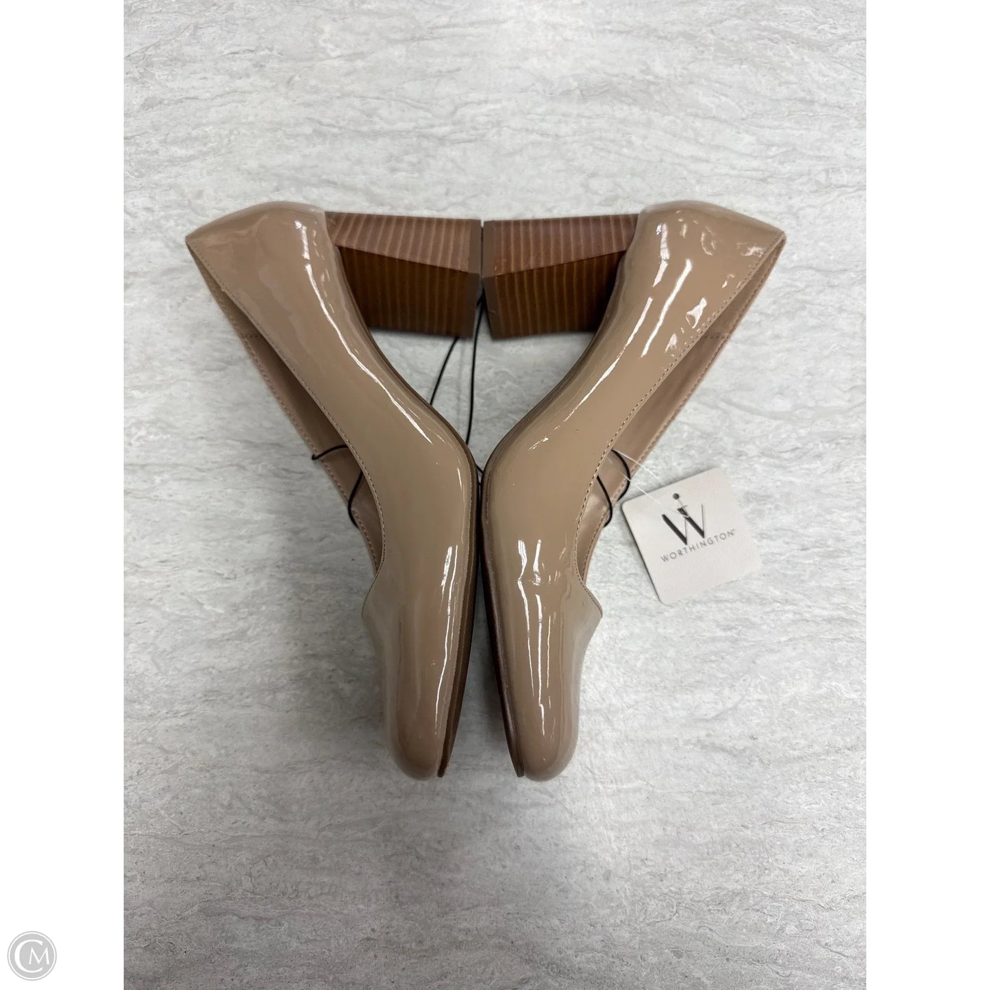 Shoes Heels Block By Worthington In Tan, Size: 9