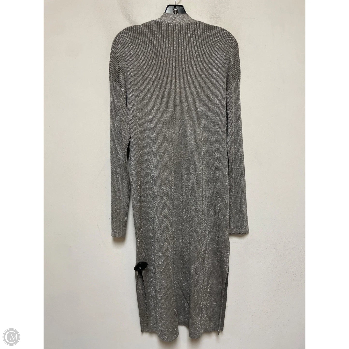 Cardigan By Ann Taylor In Silver, Size: L