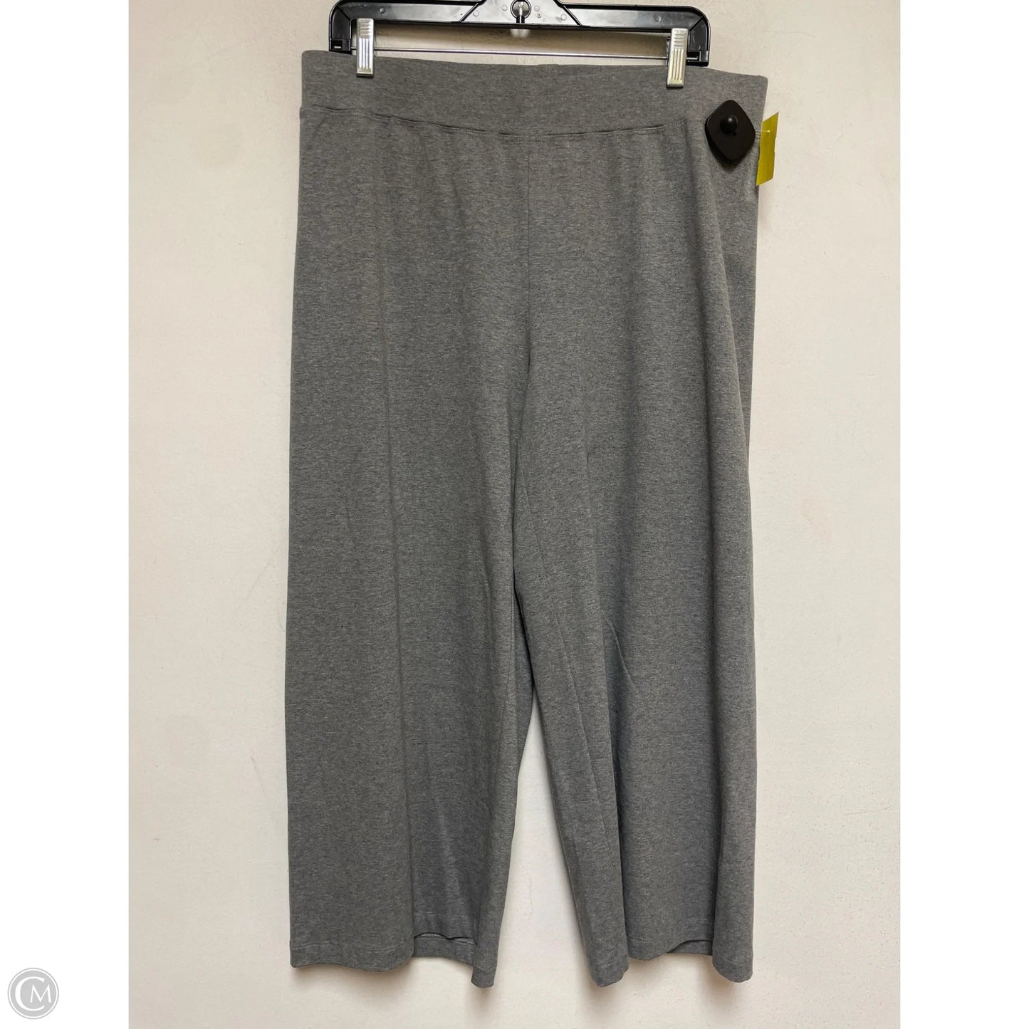 Pants Cropped By Eileen Fisher In Grey, Size: 12