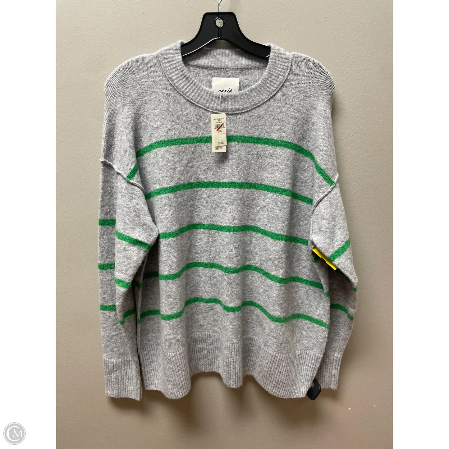 Sweater By Aerie In Green & Grey, Size: Xs