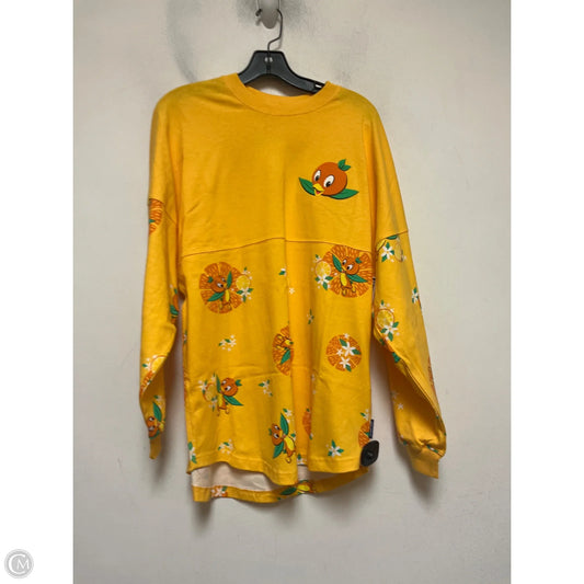 Top Long Sleeve By Disney Store In Orange & Yellow, Size: S