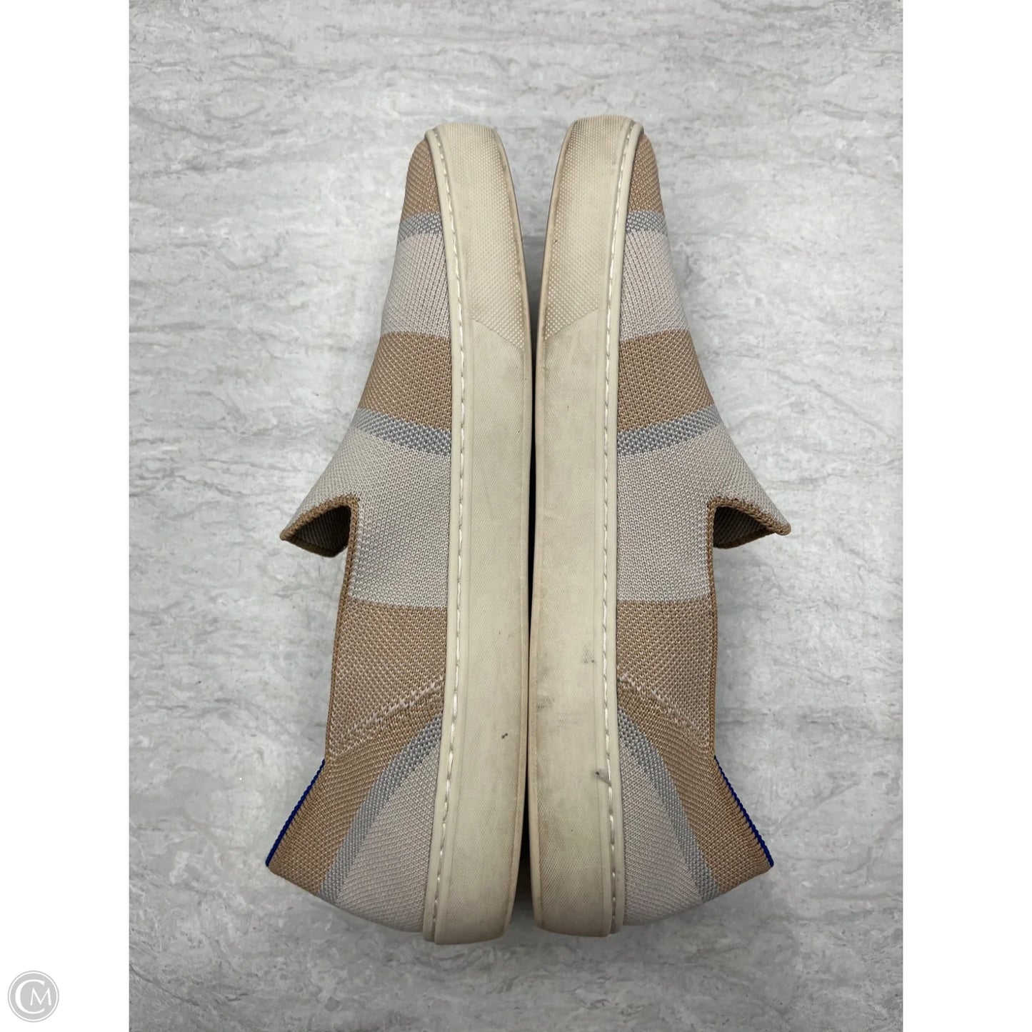 Shoes Flats By Rothys In Blue & Tan, Size: 11