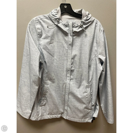 Coat Raincoat By Free Country In Grey, Size: L
